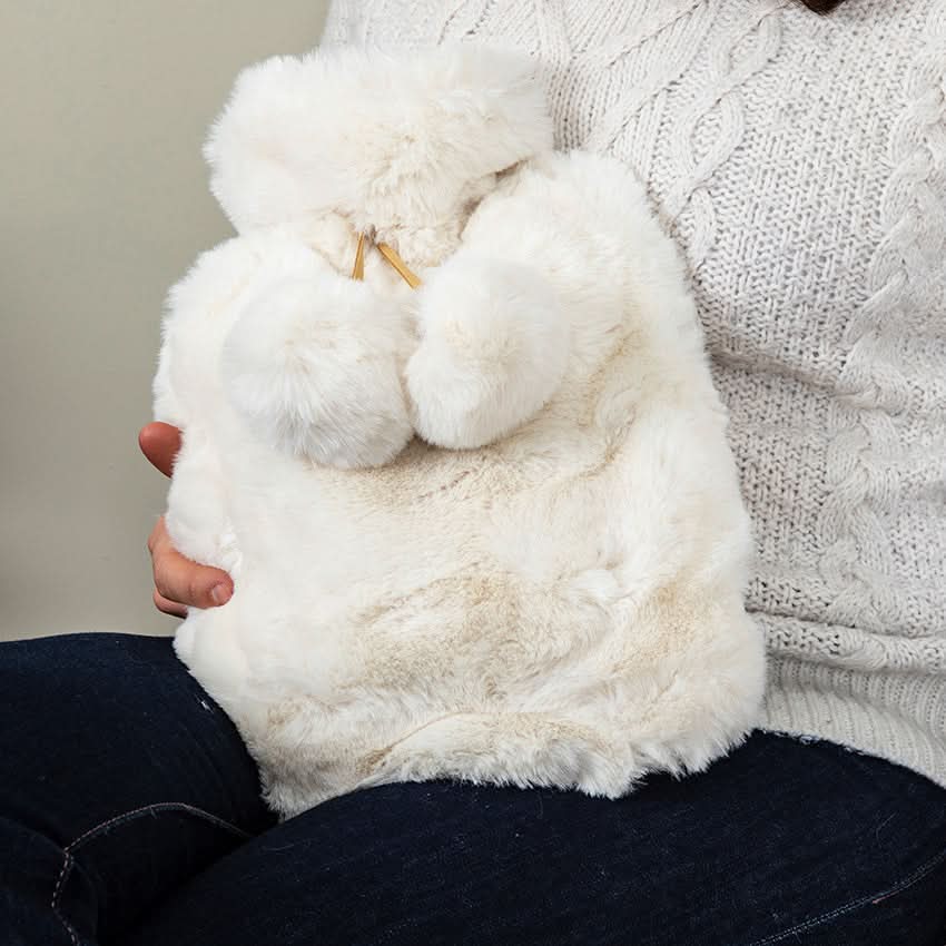 BOUILLOTTE POMPONS FAUSSE FOURRURE - Image 4