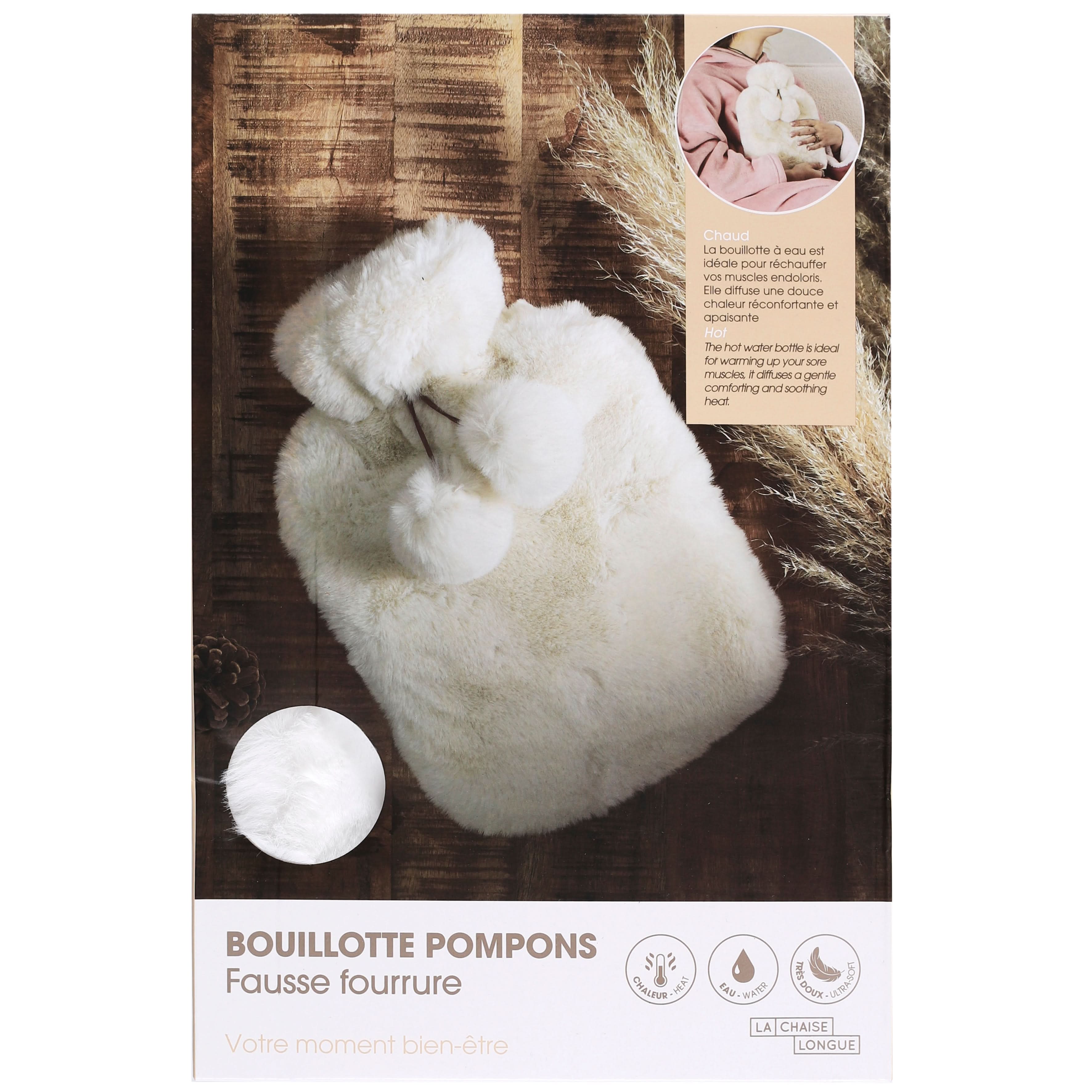 BOUILLOTTE POMPONS FAUSSE FOURRURE - Image 6