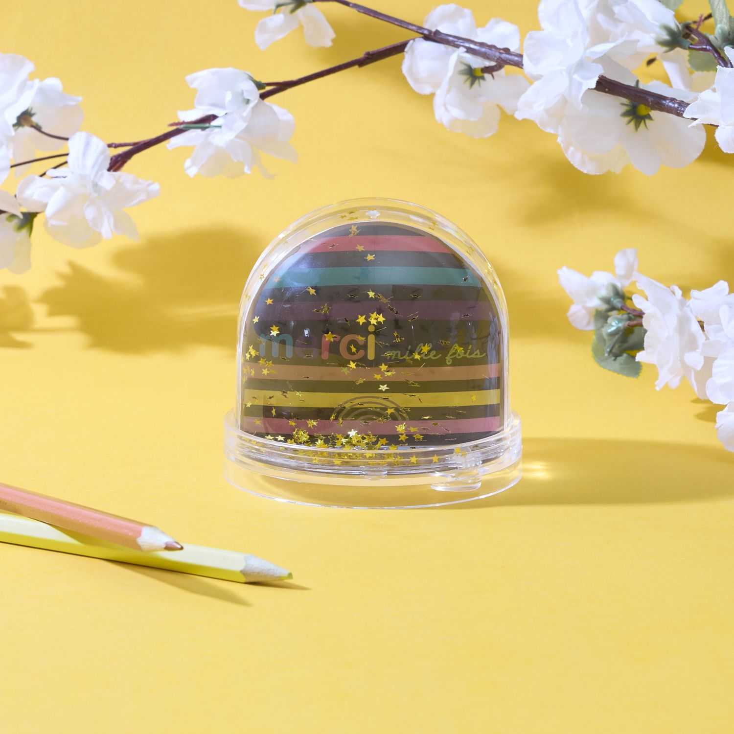 BOULE A NEIGE CADRE PHOTO MERCI - Image 3