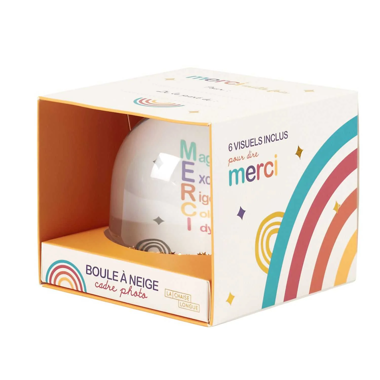 BOULE A NEIGE CADRE PHOTO MERCI - Image 4