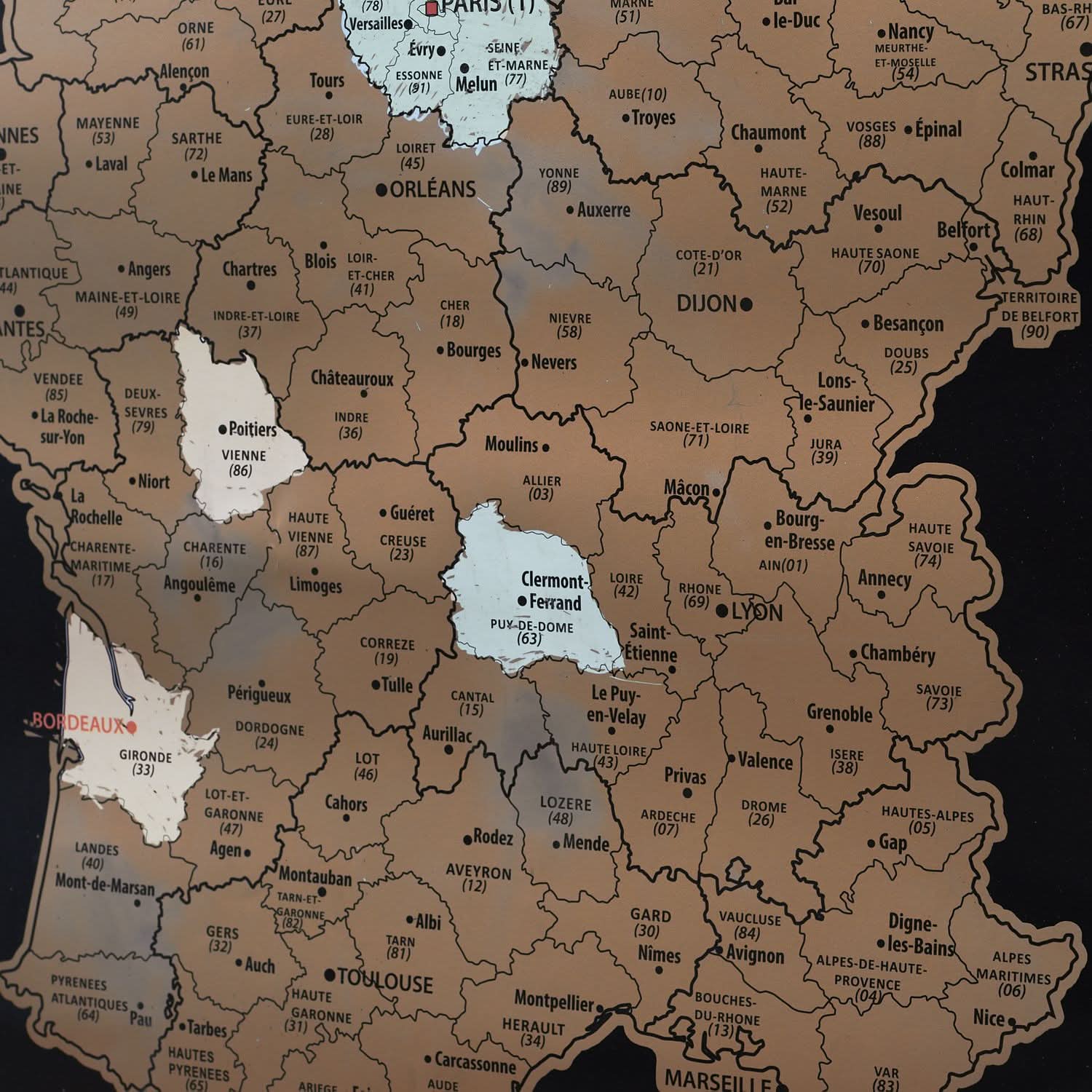 CARTE DE FRANCE À GRATTER - Image 3