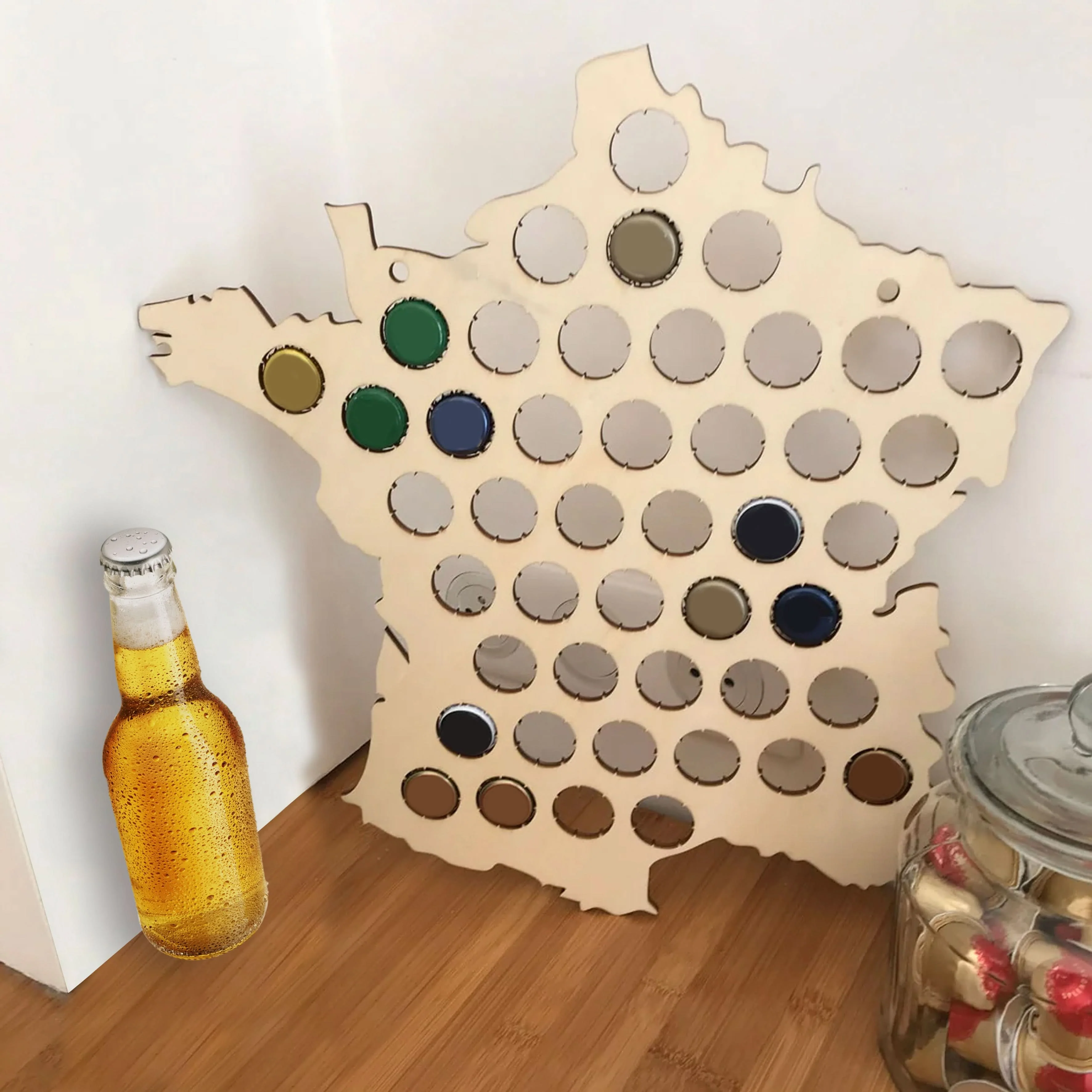 CARTE DE FRANCE CAPSULES DE BIERE - Image 3