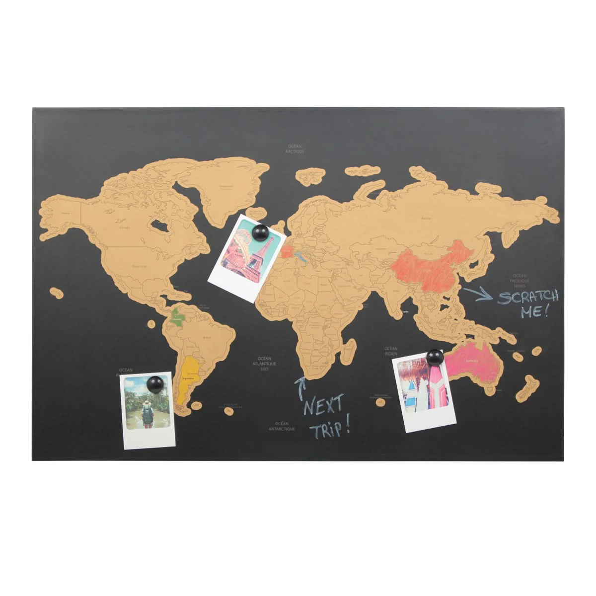 CARTE MAGNETIQUE A GRATTER NOIRE - Image 3