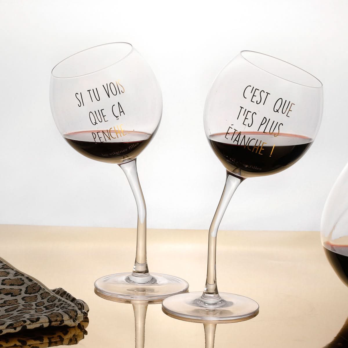 COFFRET 2 VERRES PENCHES DORES - Image 3