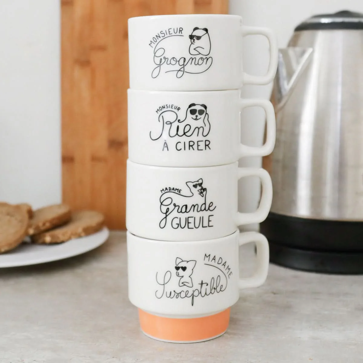 COFFRET 4 TASSES EMPILABLES - Image 3