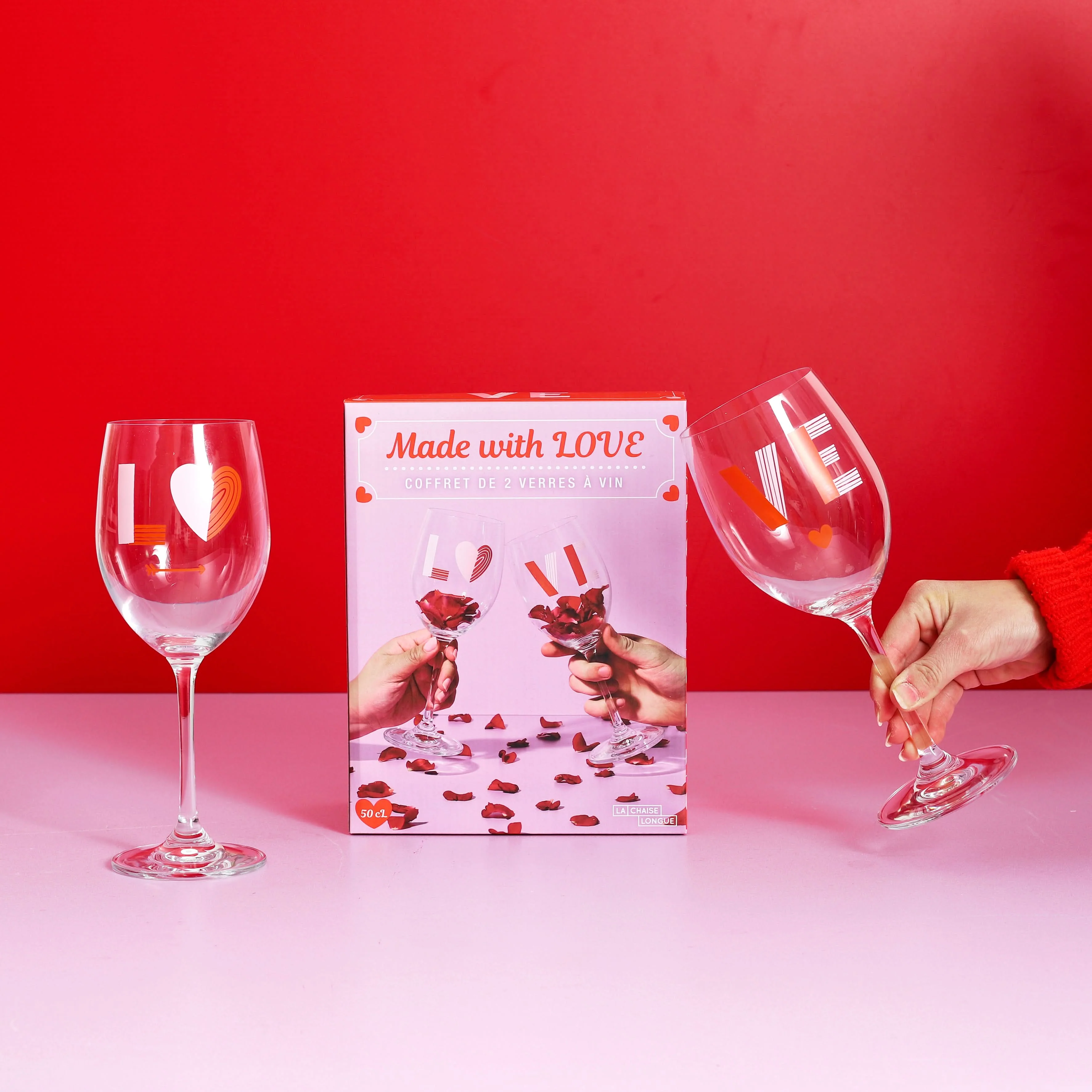 COFFRET DE 2 VERRES À VIN LOVE - Image 5