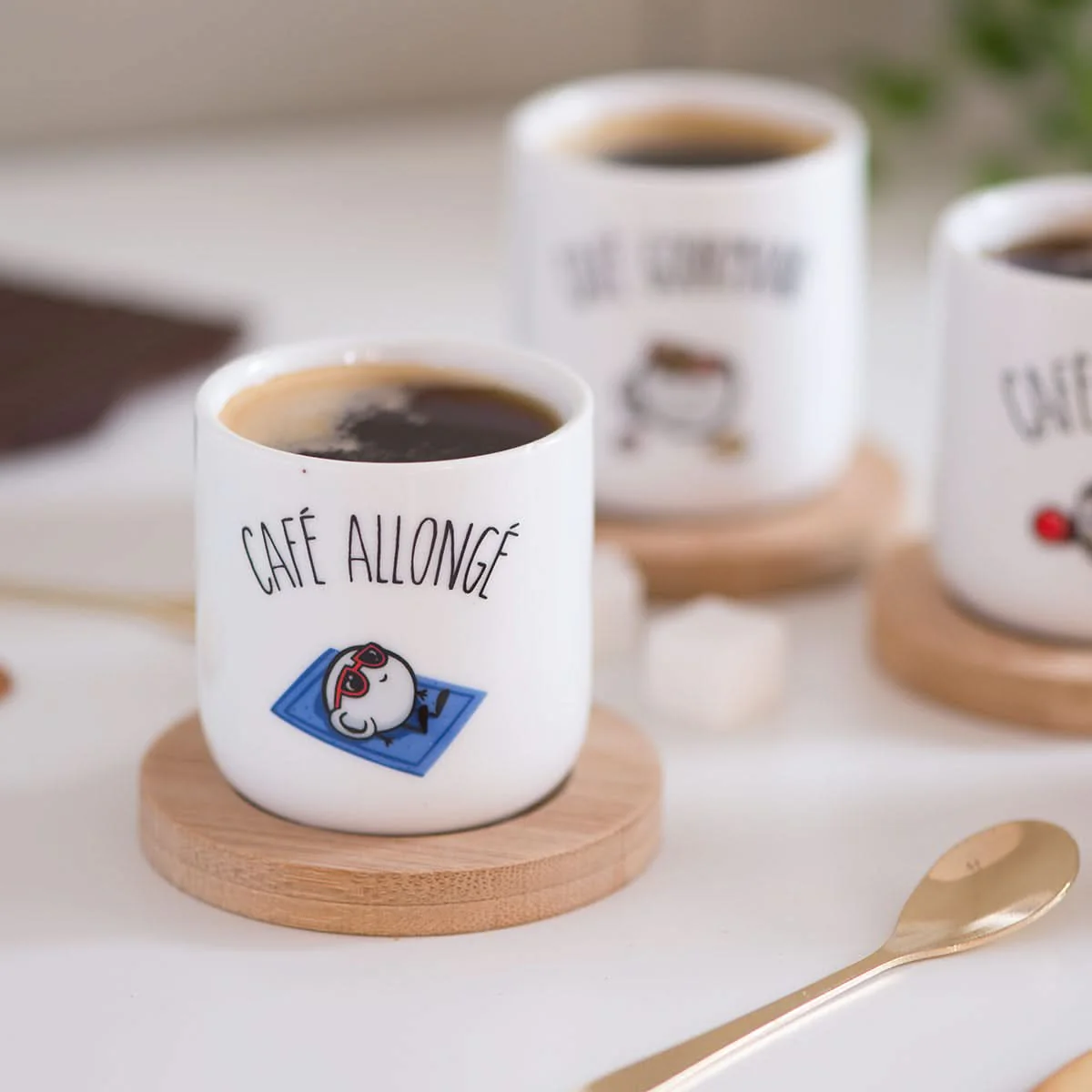 COFFRET DE 4 TASSES A CAFE - Image 3