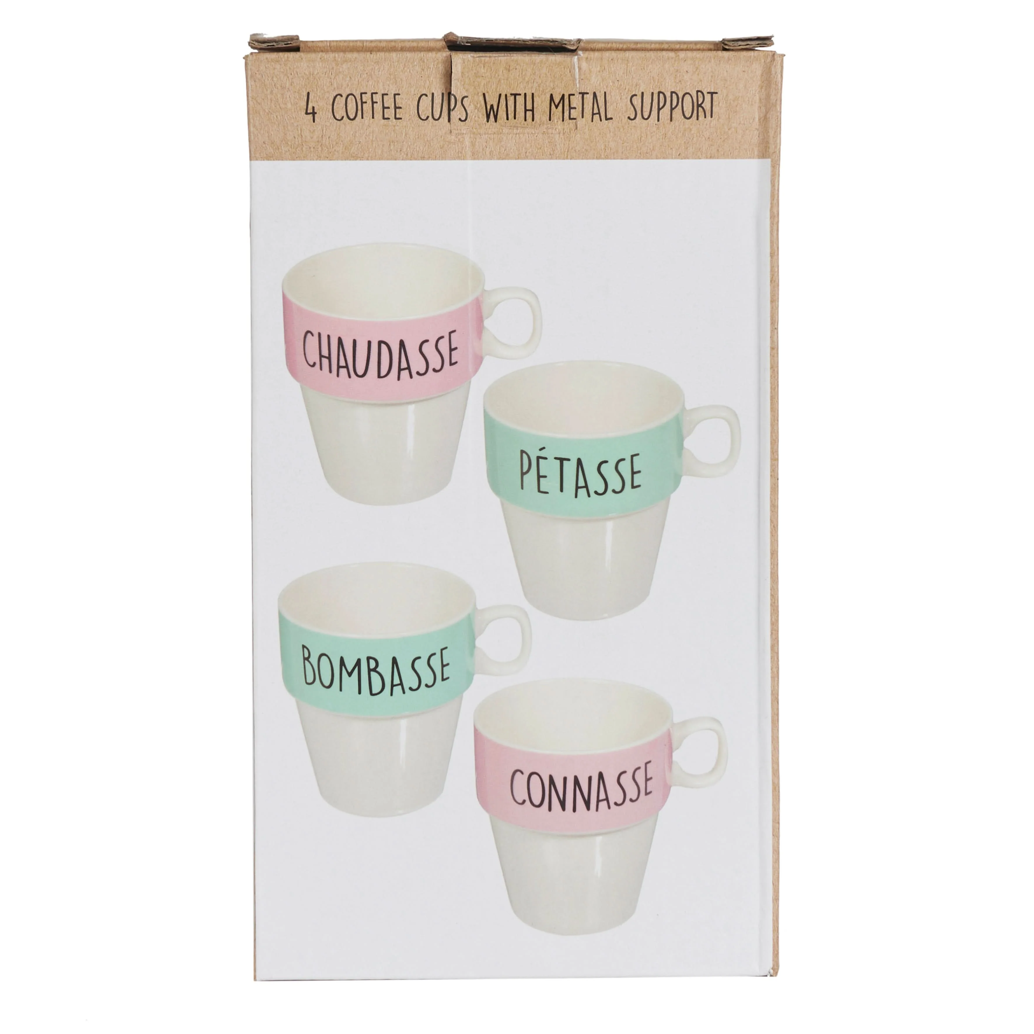 COFFRET DE 4 TASSES A CAFE AVEC SUPPORT - Image 5
