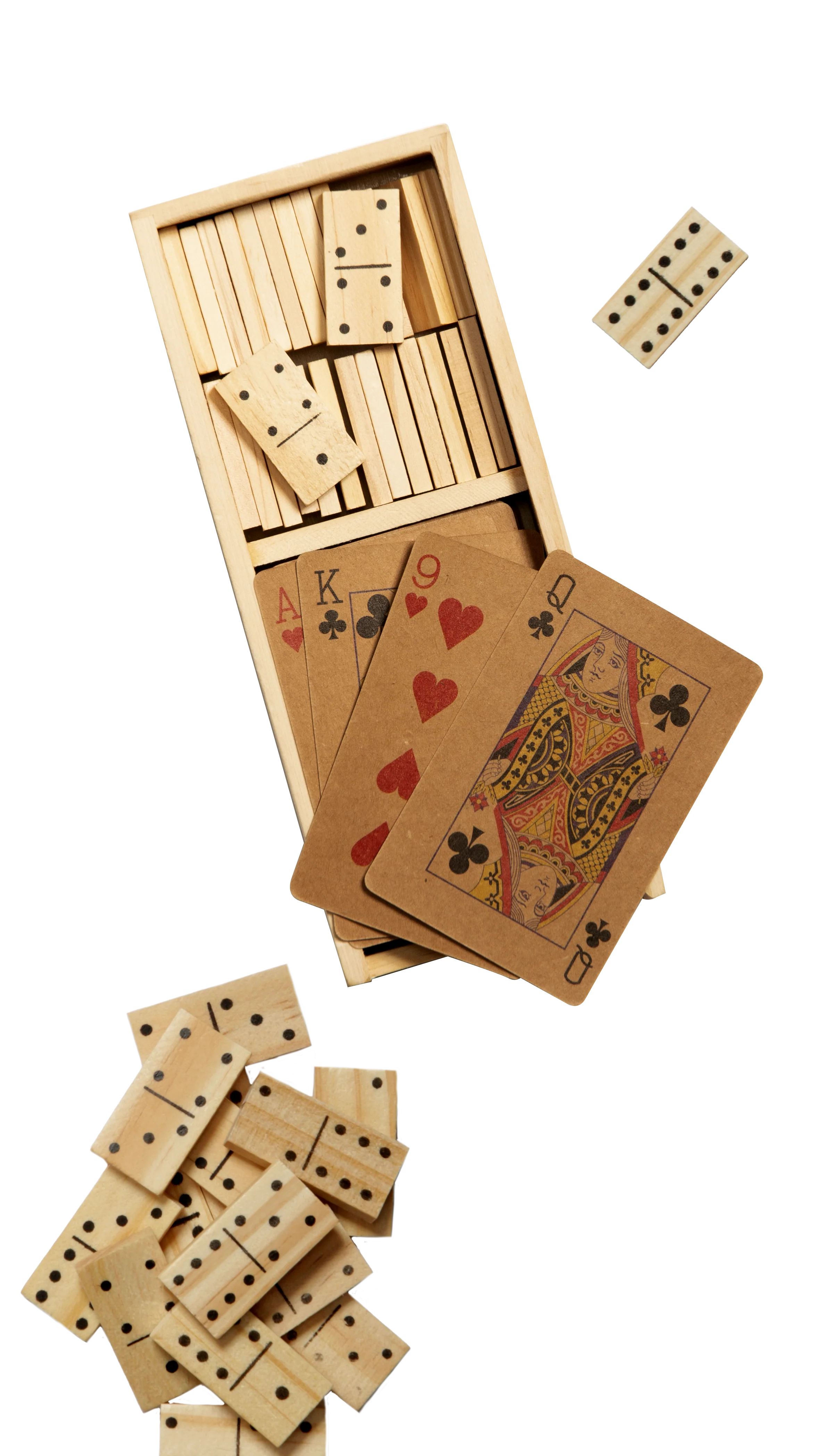 COFFRET JEU DE DOMINOS ET CARTES KRAFT - Image 3