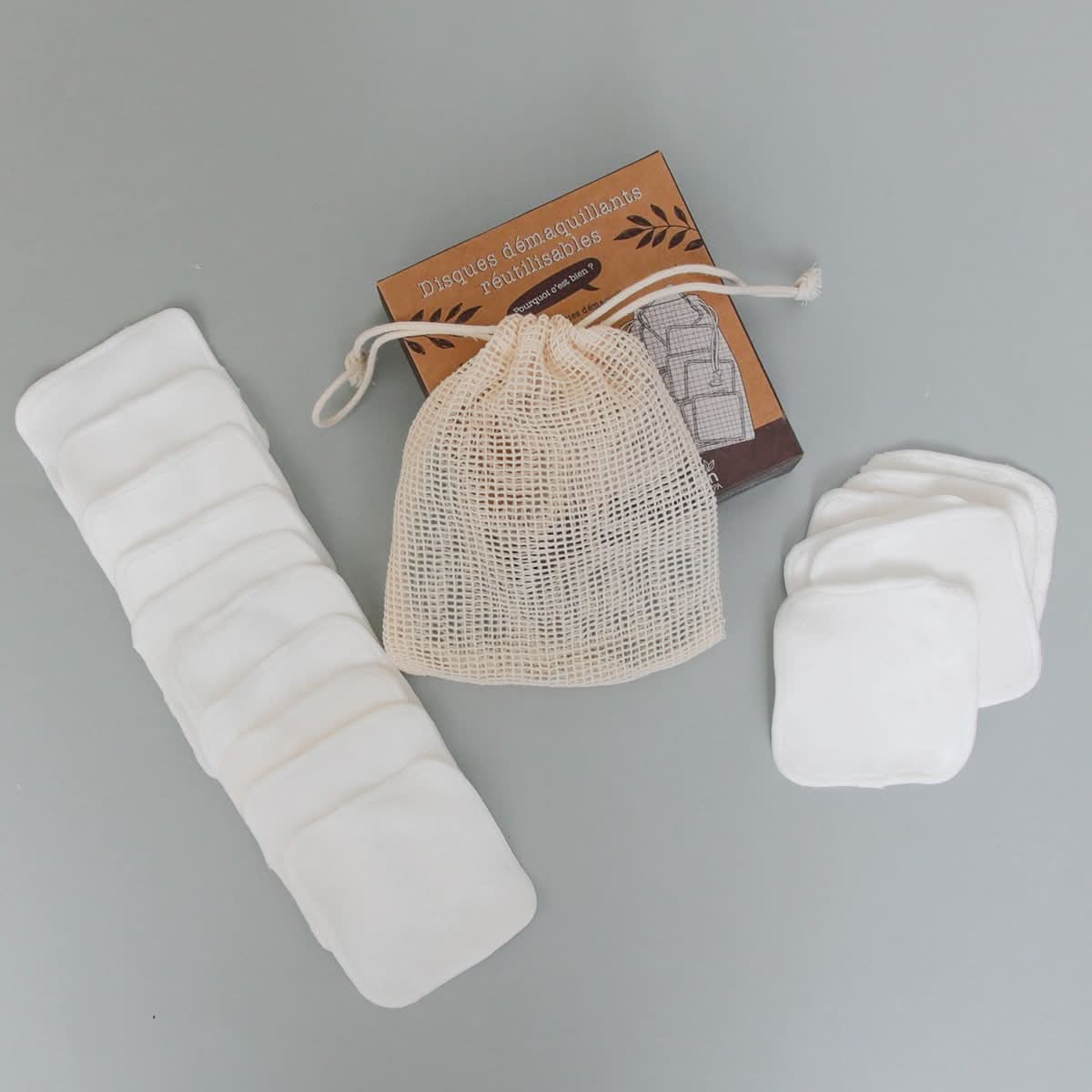 KIT DE 16 DISQUES DEMAQUILLANTS REUTILISABLES - Image 3