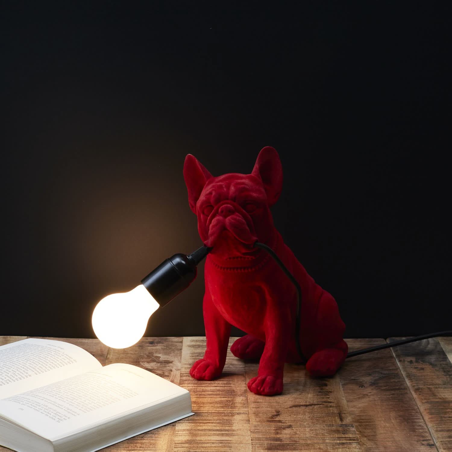 LAMPE BOULEDOGUE RED VELVET - Image 3