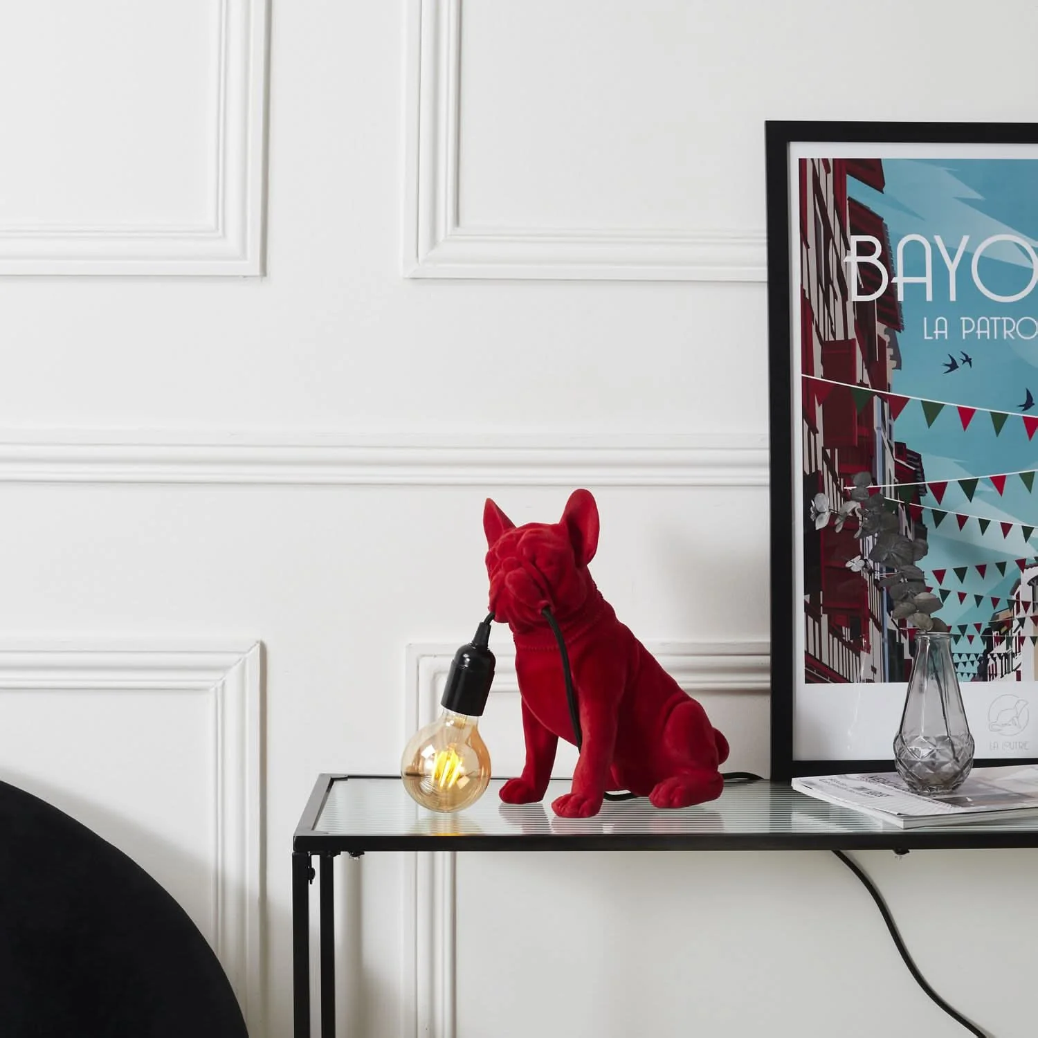 LAMPE BOULEDOGUE RED VELVET - Image 7