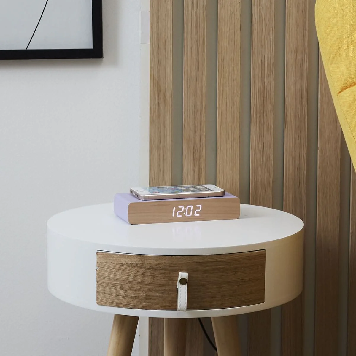 REVEIL CHARGEUR BOIS VIOLET - Image 4