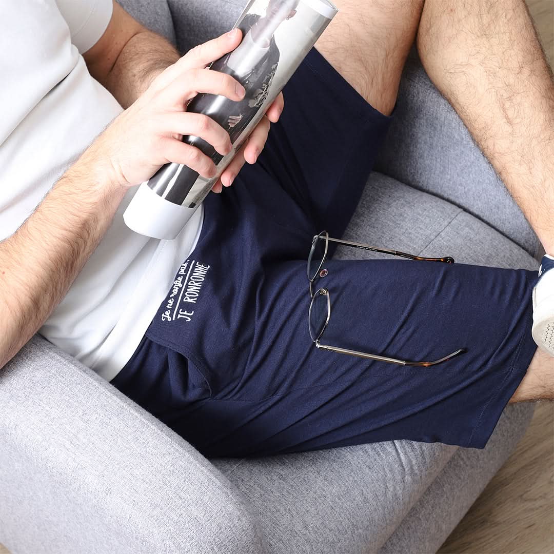 SHORT DE PYJAMA JE NE RONFLE PAS JE RONRONNE - Image 3