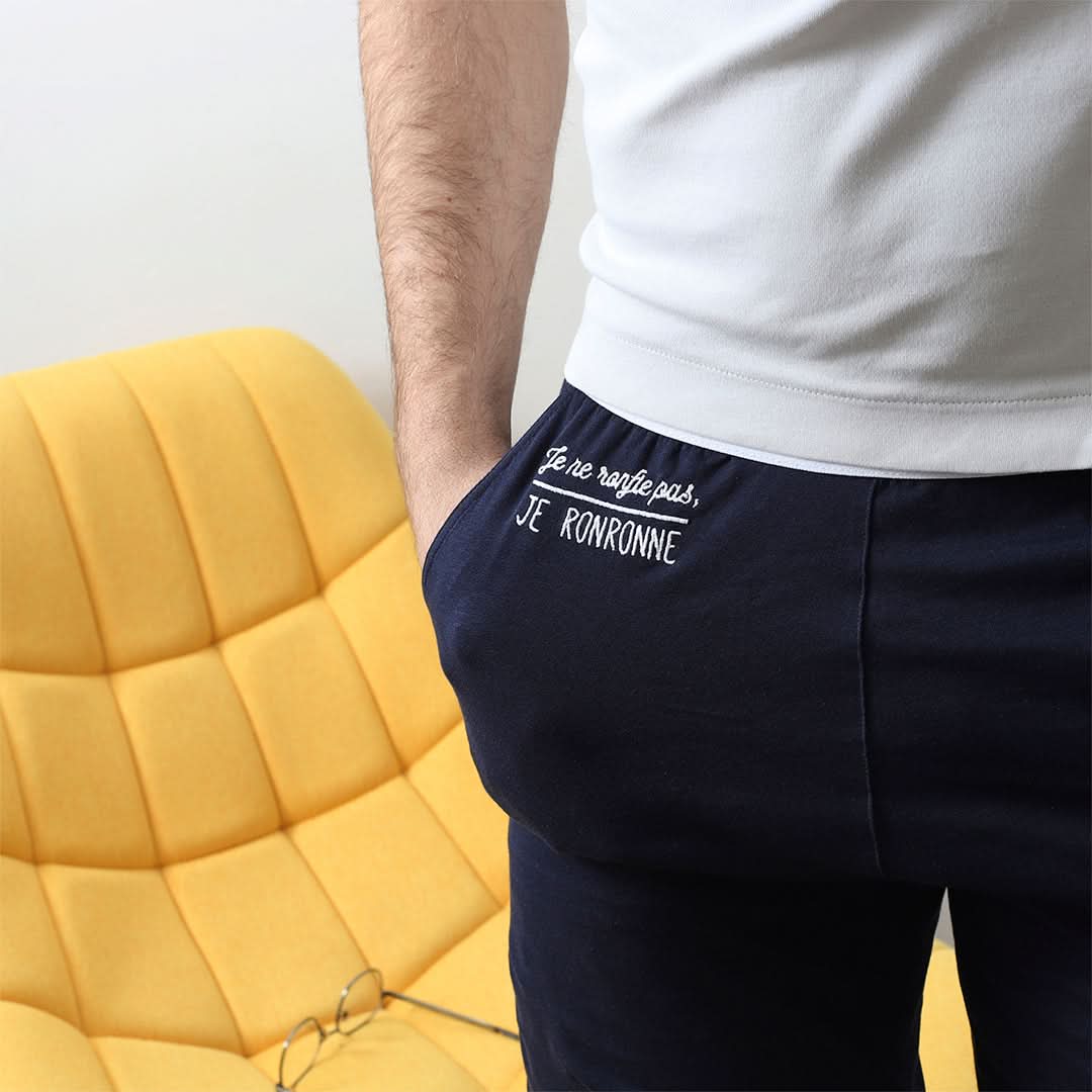 SHORT DE PYJAMA JE NE RONFLE PAS JE RONRONNE - Image 4