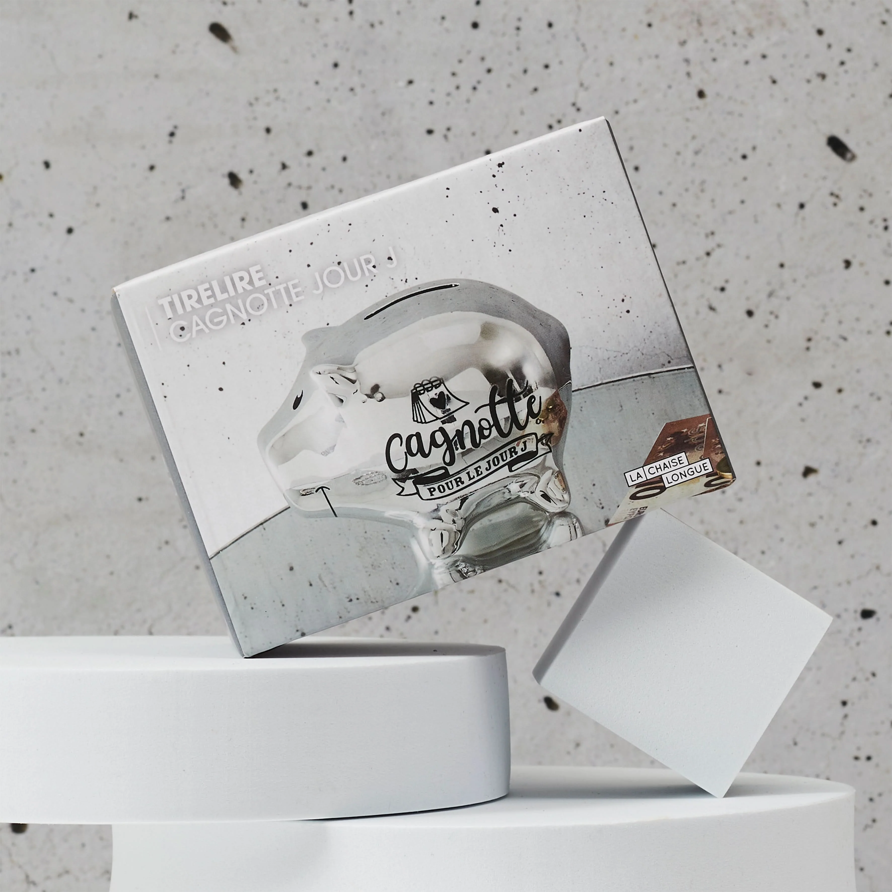 TIRELIRE COCHON JOUR J ARGENT - Image 3