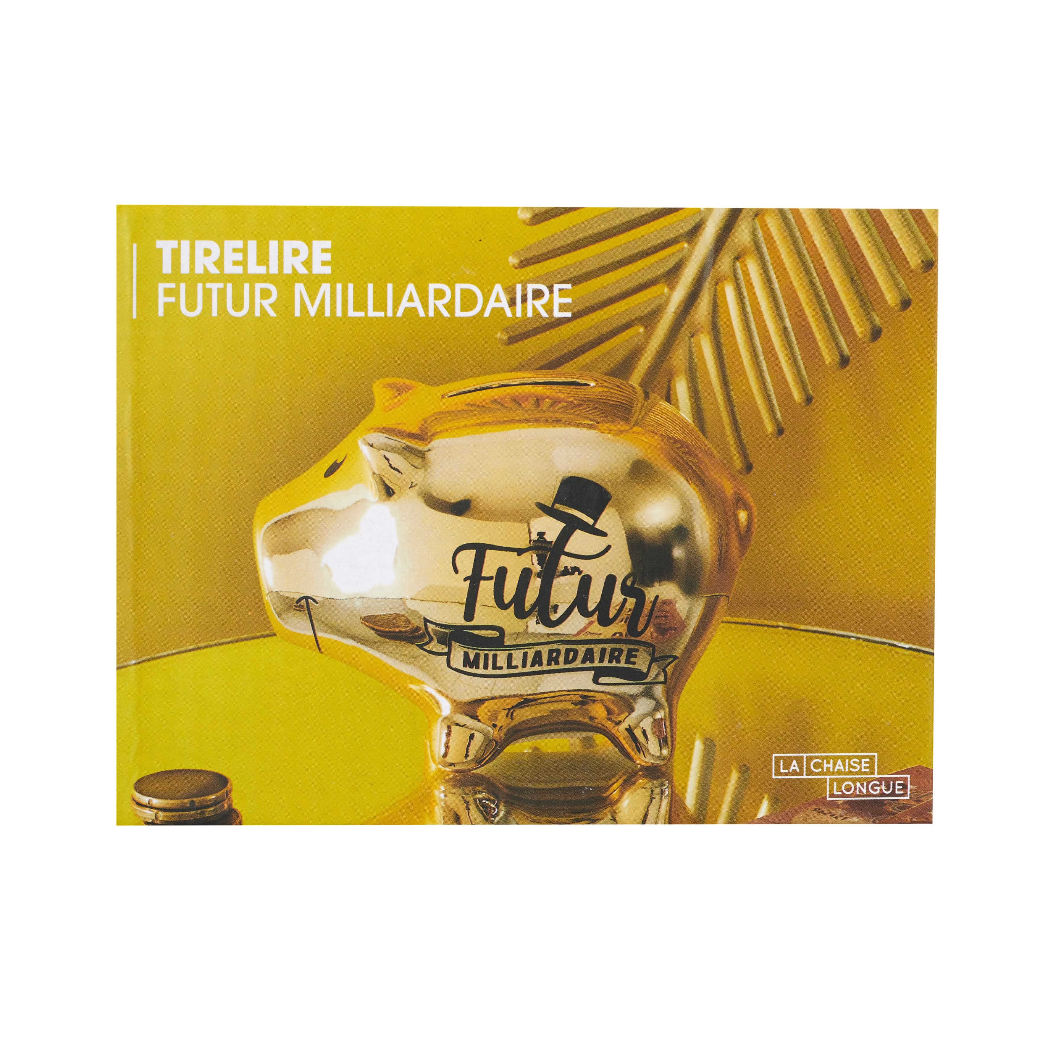 TIRELIRE COCHON MILLIARDAIRE GOLD - Image 4