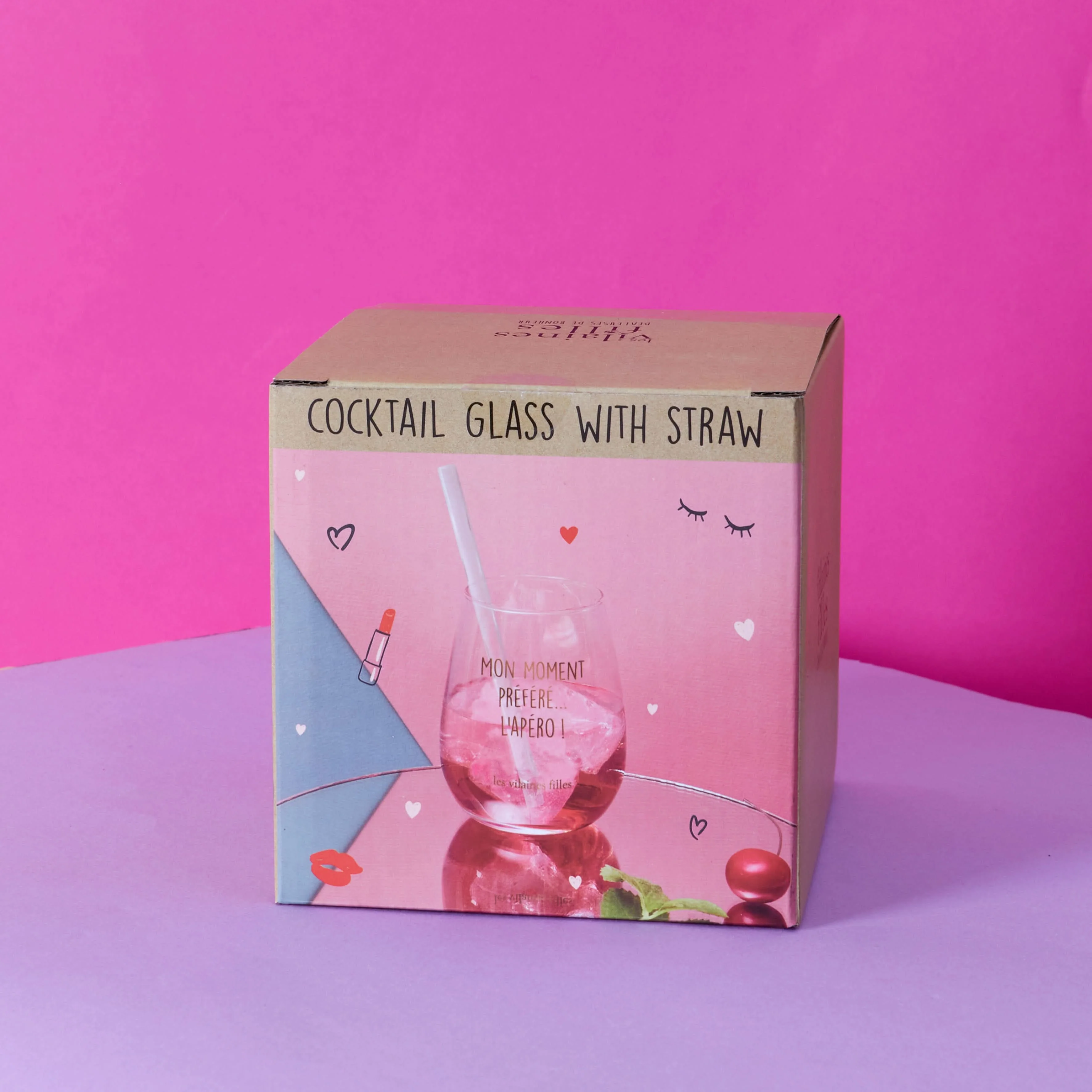 VERRE A COCKTAIL AVEC PAILLE - Image 3