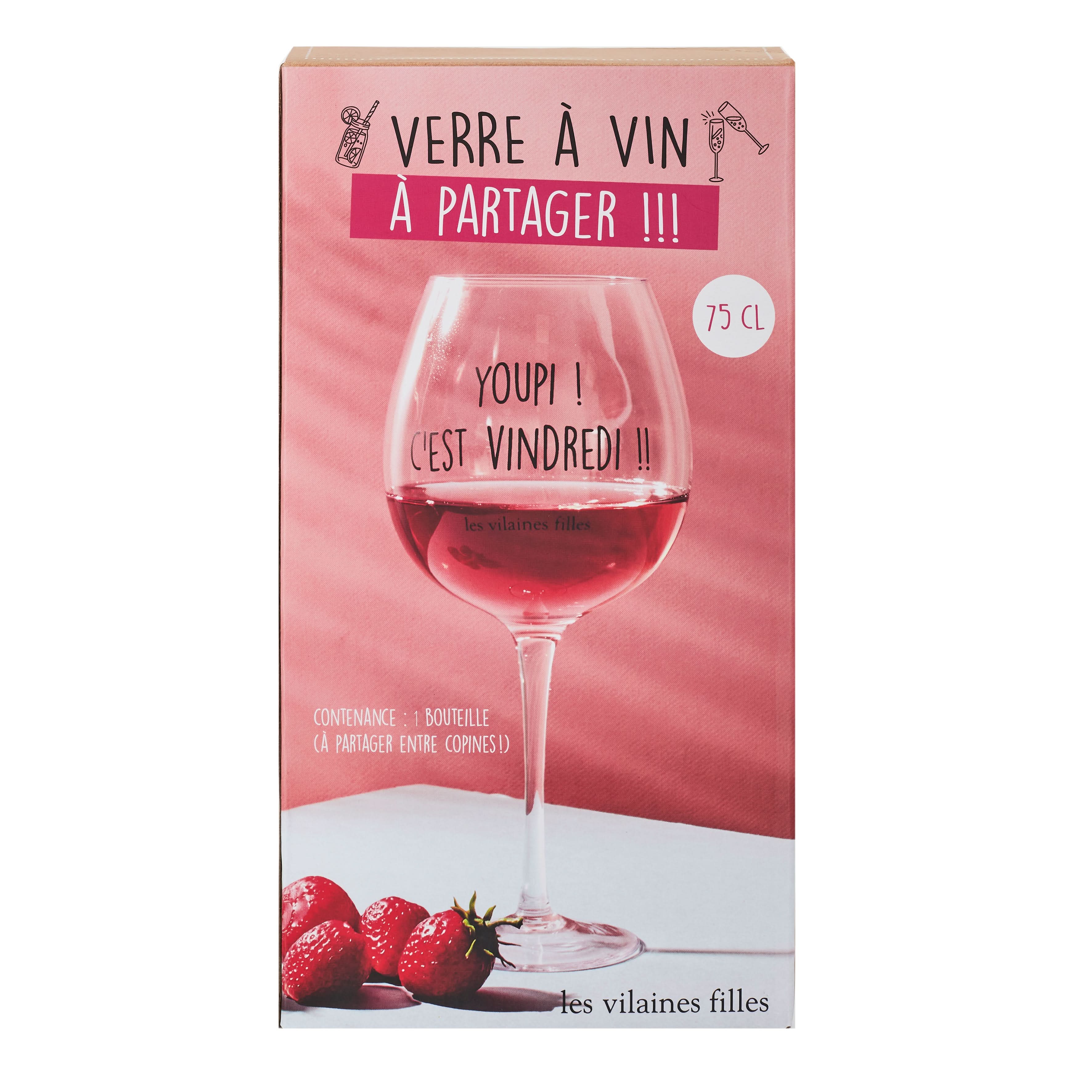 VERRE A VIN 75 CL YOUPI C EST VINDREDI - Image 4