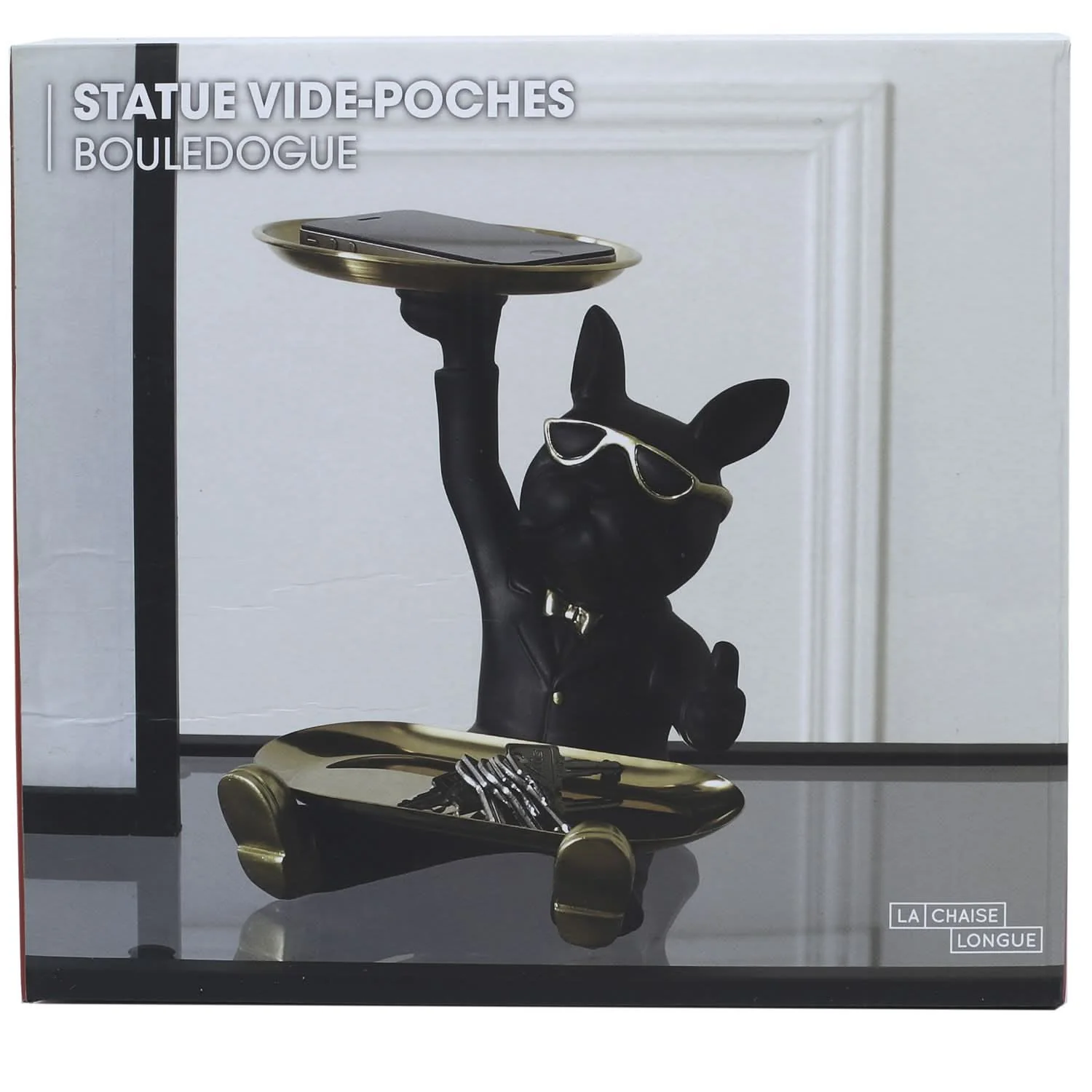 VIDE POCHES BOULEDOGUE 2 PLATEAUX NOIR - Image 6